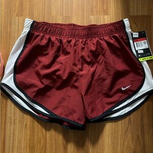 Nike maroon shorts size large